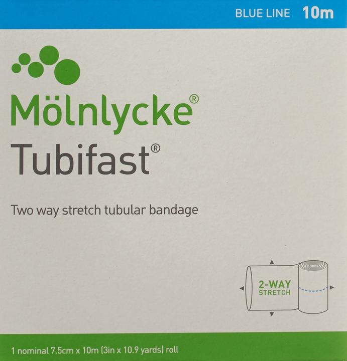 Actual product image Mölnlycke Schlauchbandage 7.5cmx10m blau
