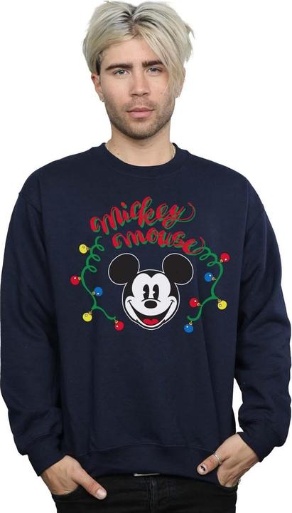 Immagine prodotto Disney Mickey Mouse Christmas Light Bulbs Felpa Uomo (S)