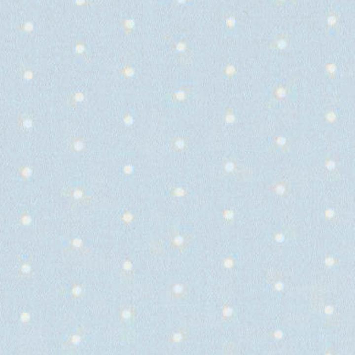 Produktbild Casadeco My Little World Stoff weisse Pünktchen auf hellblau