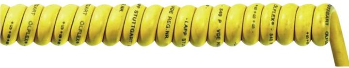 Actual product image Lapp Cable spiral cable ÖLFLEX® SPIRAL 540 P 1500 mm / 5000 mm 2 x 0.75 mm² Yellow 73220110 1 pc. (5 m)