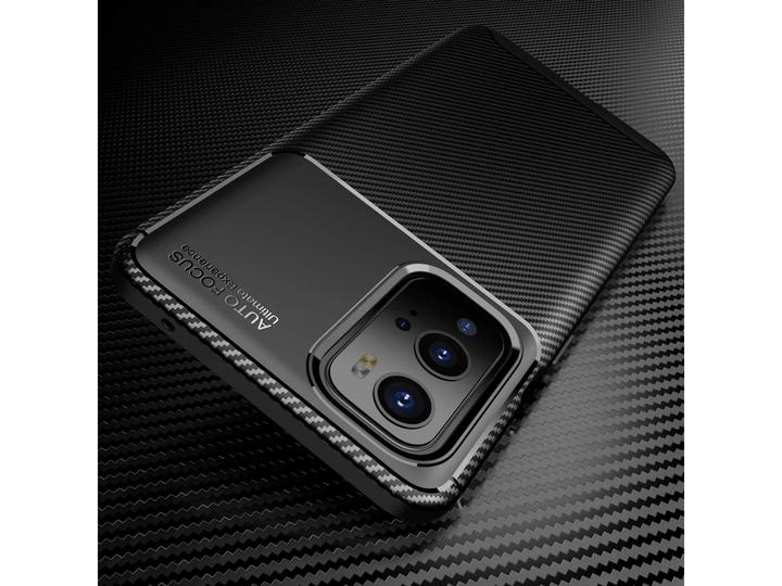 Actual product image Screenguard OnePlus 9 Pro Cover Carbon Design TPU Case (OnePlus 9 Pro)