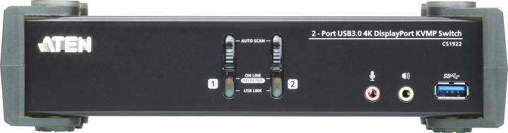 Image du produit Aten CS1922 2-Port USB 3.1 Gen 1 4K DisplayPort 1.2 KVM