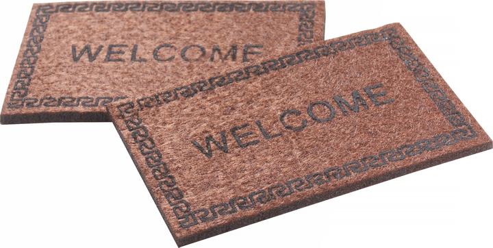 Produktbild Hobby Fun Mini-Utensilien Fussmatte Welcome Braun (1.5 x 6 x 6 cm)