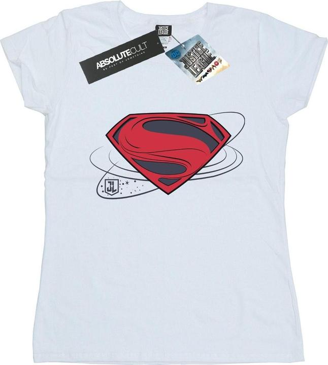 Actual product image Womens/Ladies Justice League Movie Superman Logo Cotton T-Shirt (L)