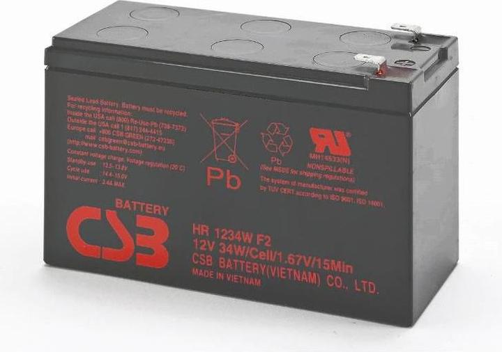 Image du produit Powerwalker 12V/9Ah CSB VRLA lead gel battery