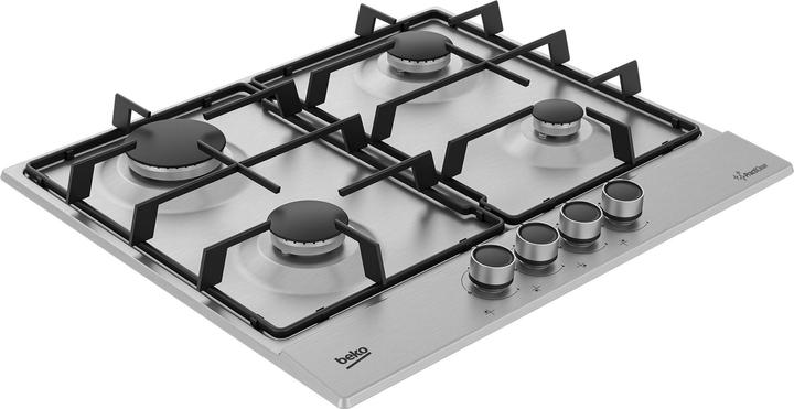 Actual product image Beko HIAG64223SXE Stainless steel Built-in hob 60 cm Gas 4 burner(s)