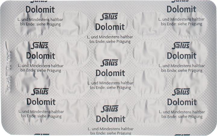 Nährwerte und Zutaten Salus Dolomit Magnesium Calcium Vitamin D3 Tabl (120 Stück, Tabletten, 113 g)