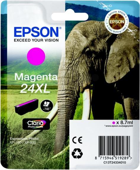 Actual product image Epson 24XL Claria Photo HD (M)
