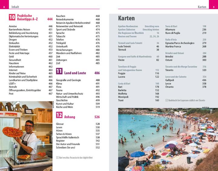Actual product image Travel guide Puglia, Gargano, Salento (German, Peter Amann, 2021)