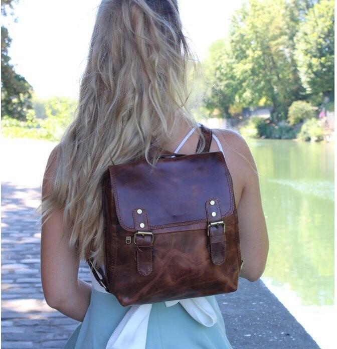 Produktbild Saora Rucksack Umhängetasche 2in1 Govind1 Leder
