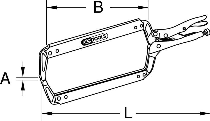 Produktbild KS Tools Schweiss-Klammer-Gripzange XL (450 mm)