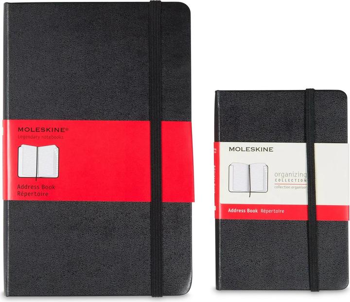 Actual product image Moleskine Address book lined, hard cover (A5, Lined, Hardcover)
