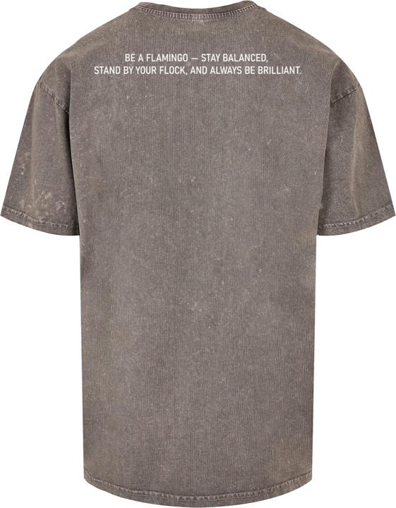 Produktbild Merchcode Flamingo Acid Washed Heavy Oversized Tee - 116899 (XXL)