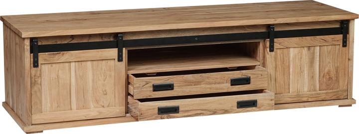 Produktbild SAM LIAN Baumkante massiv Akazie (180 x 55 x 50 cm)