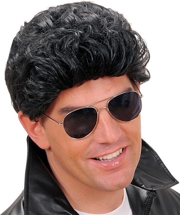 Widmann Perruque Danny Grease Noir