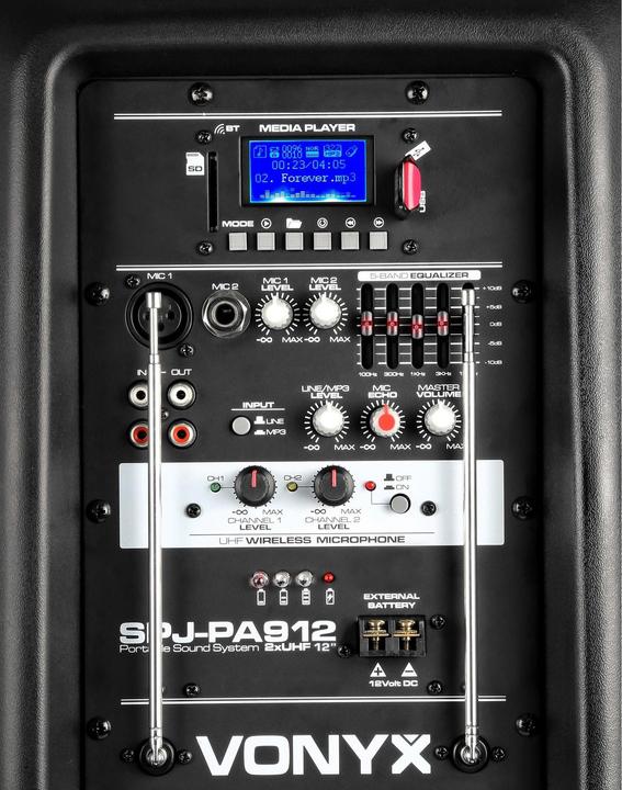 Image du produit Vonyx Système de sonorisation SPJ-PA912 (Actif, 1x 500 W)