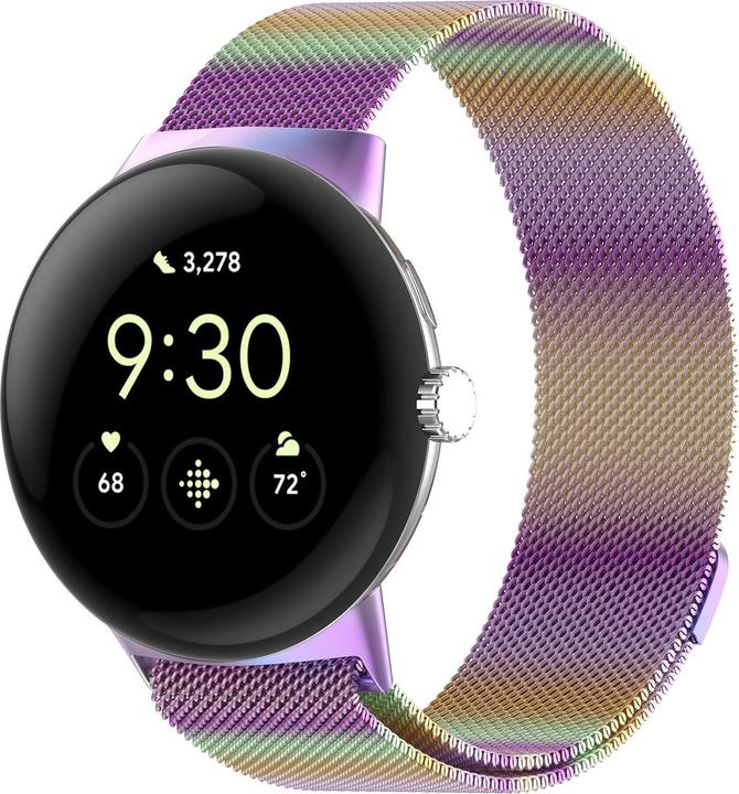 Cover-Discount Google Pixel Watch 3 - 45mm - Magnetisches Ersatzarmband Milanese (Acciaio inossidabile)