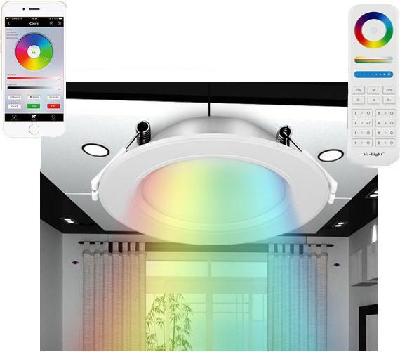 Actual product image Milight Zigbee 3.0 LED recessed spotlight 6W (600 lm)