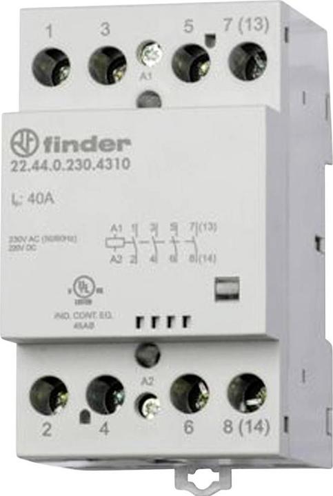 Actual product image Finder 22.44.0.024.4410 Installation contactor 4 NC contacts 440 V/AC 1 pc.