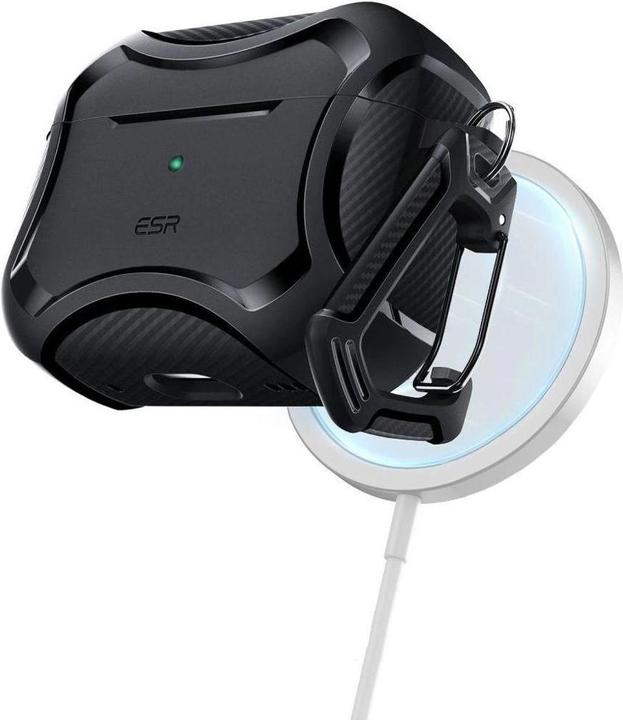 Image du produit ESR Cyber Armor Halolock Magsafe Apple Airpods Pro 1 / 2 Black (Sac pour écouteurs)