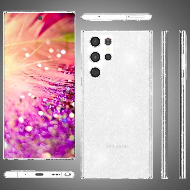 Produktbild Nalia Klare Glitzer Silikon Hülle (Samsung Galaxy S24 Ultra)
