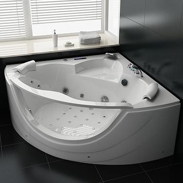 PureHaven Whirlpool 150x150 cm elegantes Design Heizung Lichttherapie Soundsystem Reinigungsprogramm