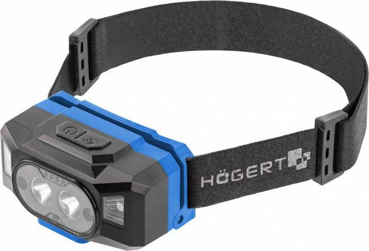 Actual product image MGA Högert Technik - LED headlamp USB rechargeable - Super bright headlamp with 6 light modes - with Po