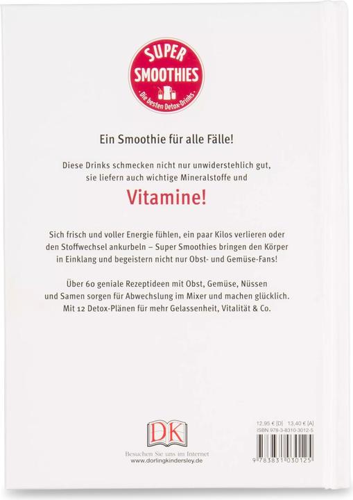 Image du produit Super Smoothies - Die besten Detox-Drinks (Allemand, Vert lointain, 2016)