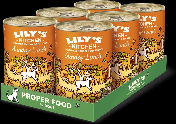 Image du produit Lily's Kitchen Nassfutter Sunday Lunch, 6 x 400 g (Adulte, 1 pcs, 2770 g)