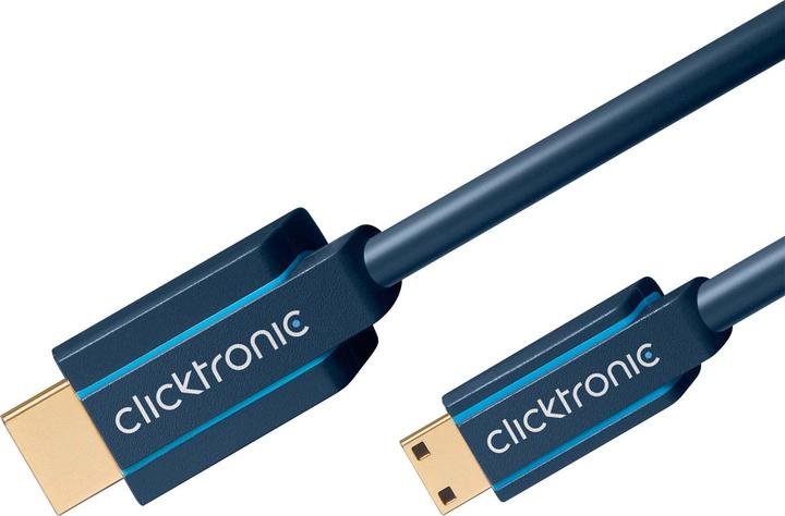 Produktbild clicktronic Mini-HDMI Adapterkabel Ethernet (2 m, HDMI)