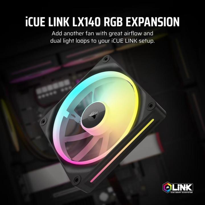 Produktbild Corsair iCUE LINK LX140 RGB (140 mm, 1 x)