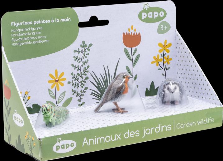 Produktbild Papo Insektenkiste #3 (Raupe / Rotkehlchen / Igel)