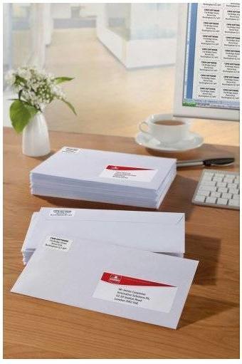 Actual product image Avery J8160-25 correspondence label White