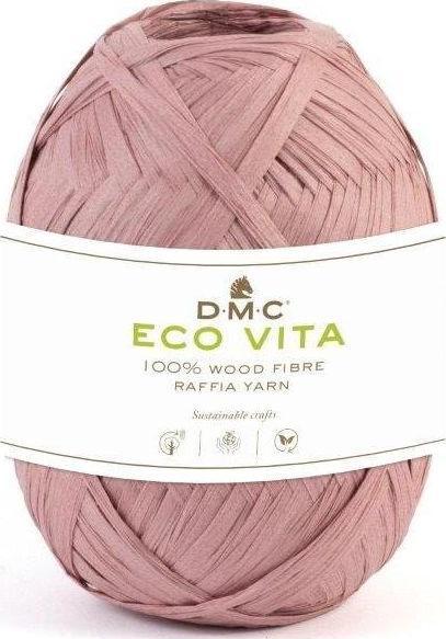 DMC Cable fil de tissu Eco Vita Raffia 50 g, rose, taille du paquet (100 m)