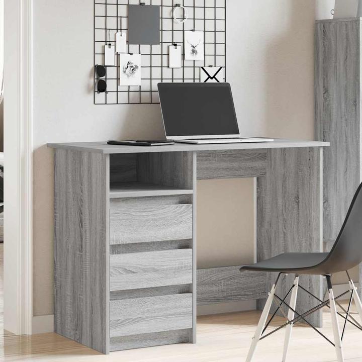 Actual product image VidaXL Desk Grey Sonoma 102x50x75 cm Wood-based office desk Table (102 x 50 x 75 cm)