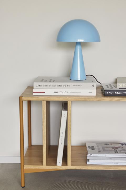 Image du produit Hübsch Mush Mini lampe de table Light Blue/Brown (E14)