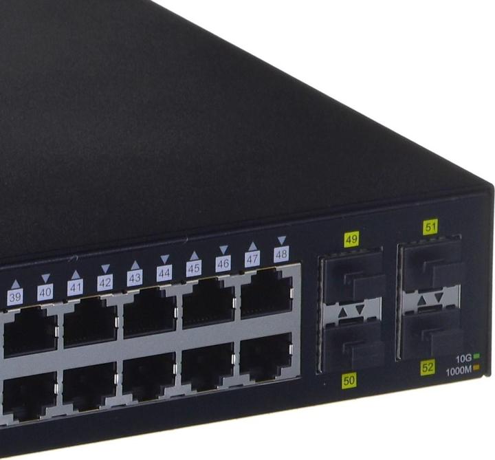 Actual product image D-Link DGS-1250-52XMP Gigabit Switch PoE 52-Port Smart Managed PoE+ 4x 10G (52 Ports)