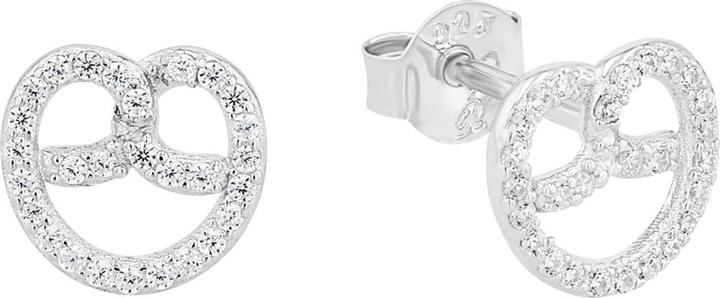 Produktbild Amor Ohrschmuck für Damen, 925 Sterling Silber, Zirkonia synth. | Brezel (Silber 925)