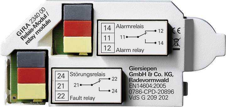 Actual product image Gira 234000 - Relay module - Smoke detector - CE - 1 piece(s)