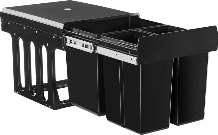 Produktbild tectake Abfallsammler Ashlyn, 3-fach Trennung, 31L, Teleskopschienen (31 l)