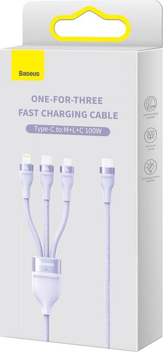 Productafbeelding Baseus Flash serie II" C type USB (1.50 m, USB 3.2 Gen 1, 100 W)