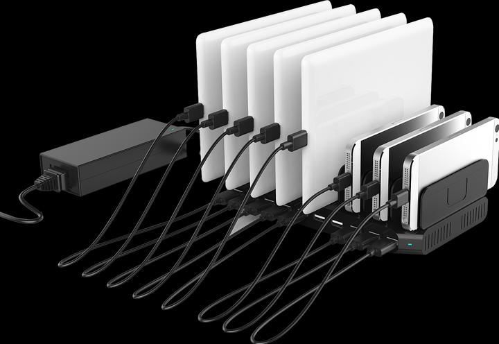 Produktbild Lindy 10 Port USB-Ladestation (5 W)