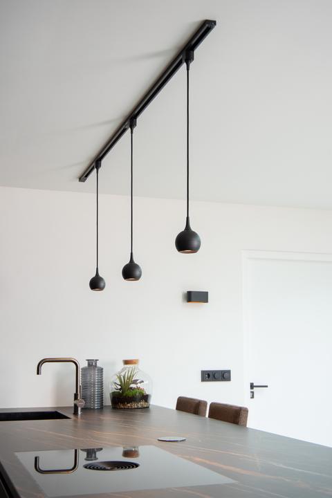 Actual product image Lucide TRACK FAVORI pendant - Track system - 1xGU10 - Black 09956/01/30 (GU10)