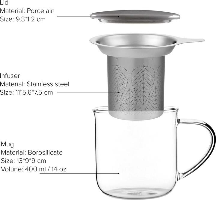 Actual product image Viva scandinavia Infuser cup MINIMA EVA (400 ml, 1 x)