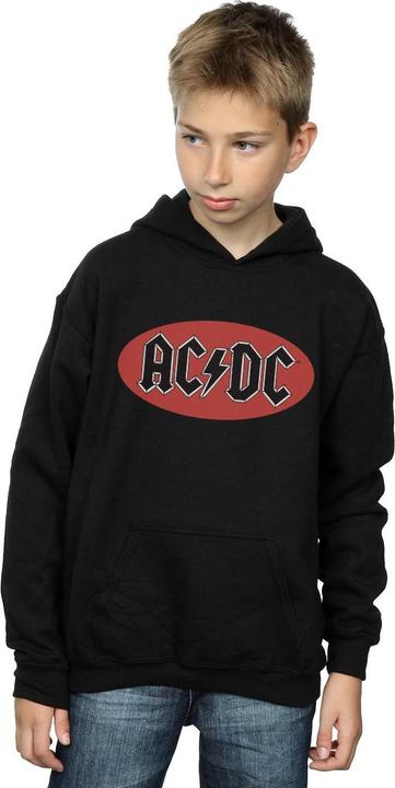 Actual product image AC/DC Boys Red Circle Logo Hoodie (140, 146)