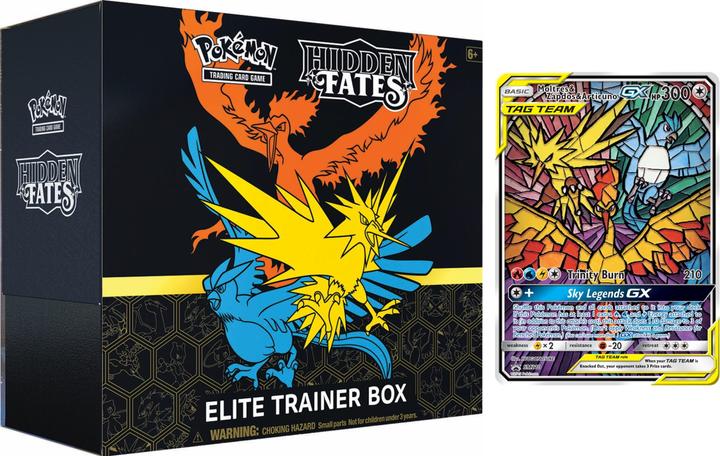 Actual product image Pokémon Hidden Fates (English, Elite / Top Trainer Box)