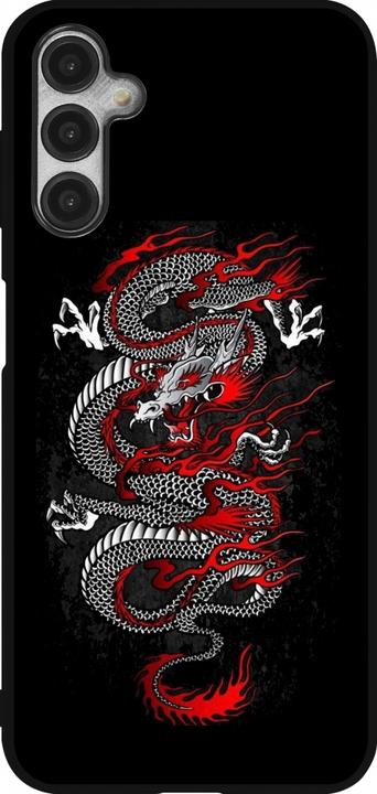 Immagine prodotto PhoneLook Cover Silicone Nero Stile Giapponese Tatuaggio del Drago Rosso Nero (Samsung Galaxy A14 5G)