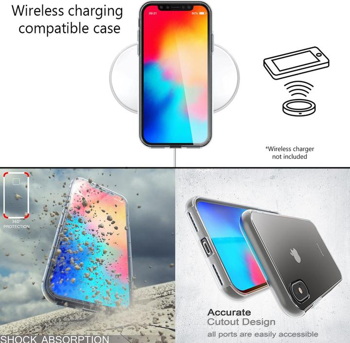 Image du produit Nalia Étui pour téléphone portable 360 degrés (Apple iPhone X, Apple iPhone XS)