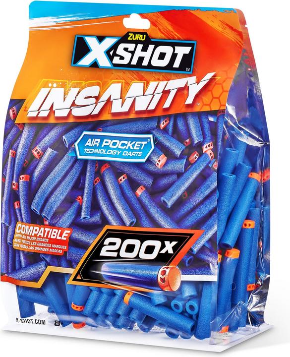 Immagine prodotto Xshot - Confezione di ricarica per 200 freccette Insanity