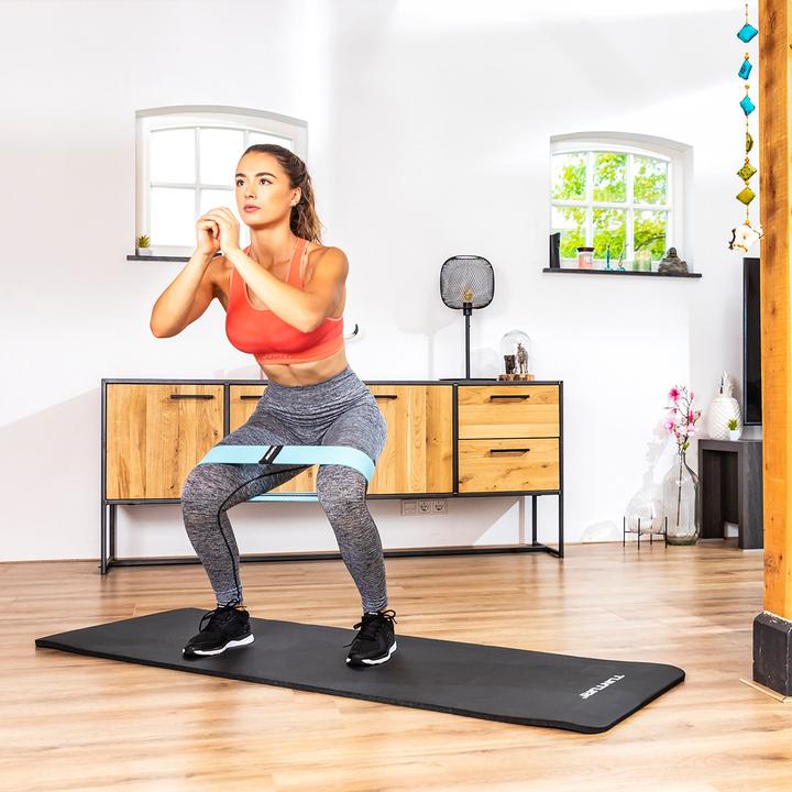 Immagine prodotto Tunturi Textil Resistance Band Widerstandsbänder 3er Set (0.30 m, Medio, Strong, Light)
